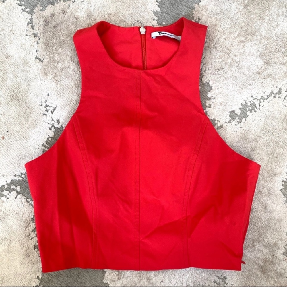 T by Alexander Wang Red Cropped Tank 🔥